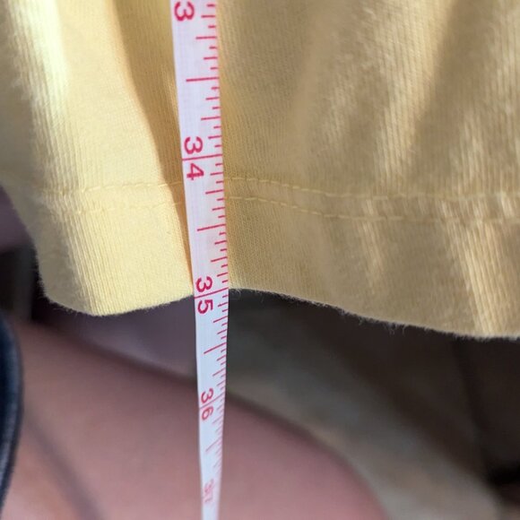 Yellow A-line Scoopneck Cantoo Large Dress - Picture 6 of 6